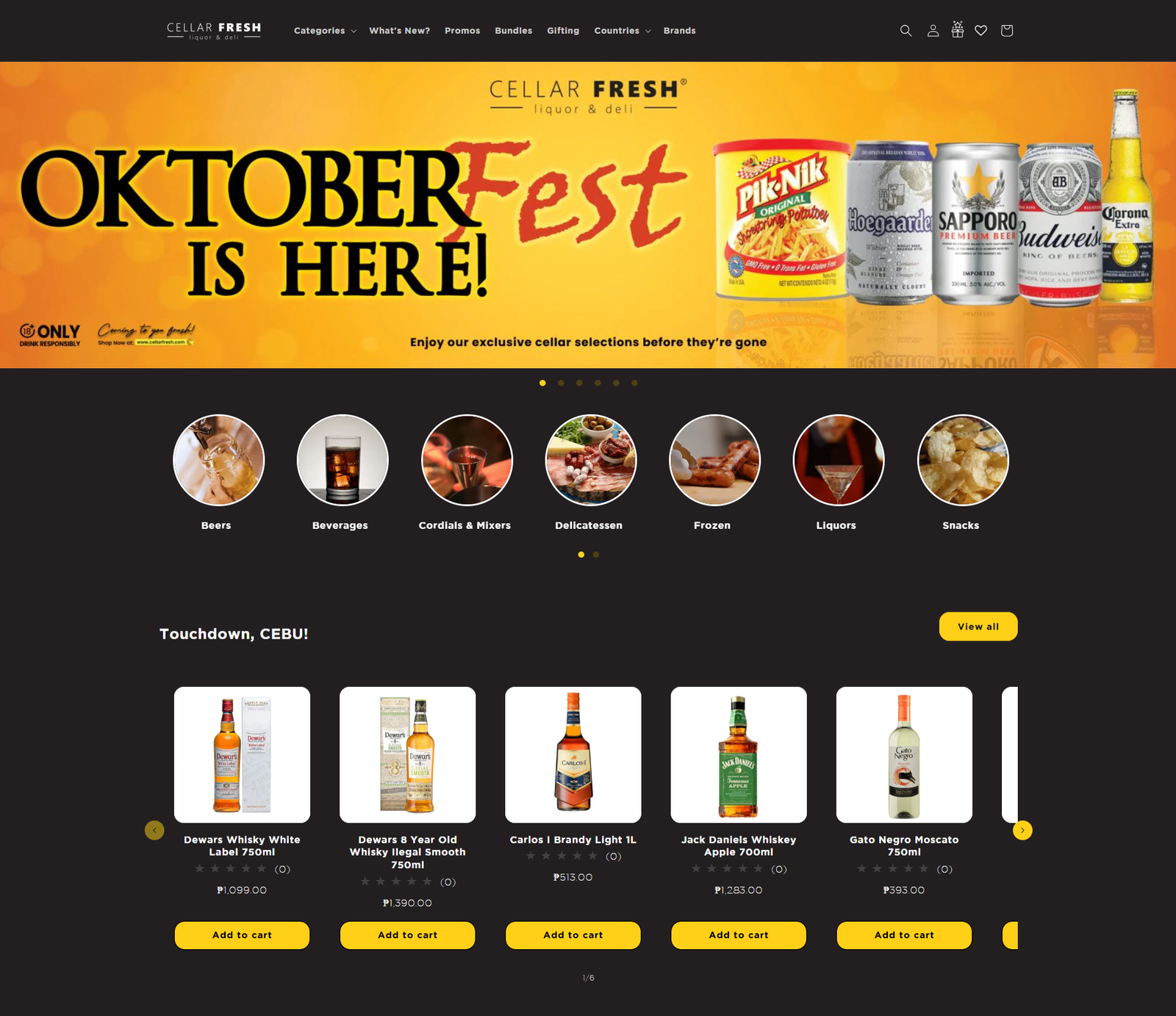 Cellar Fresh Website