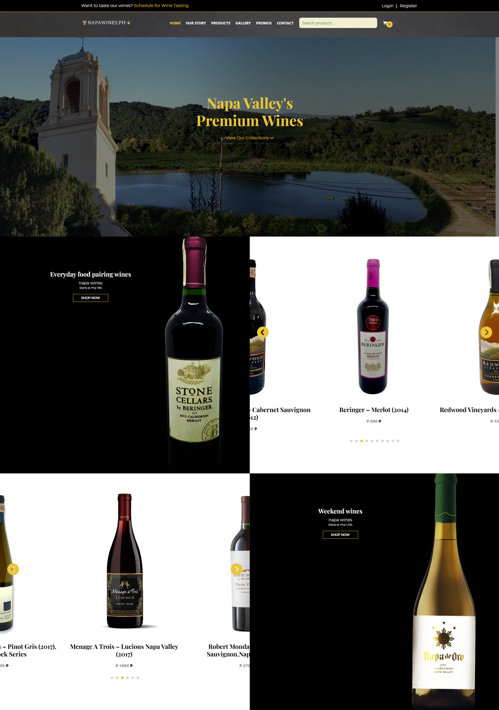 Napa Wines PH Website