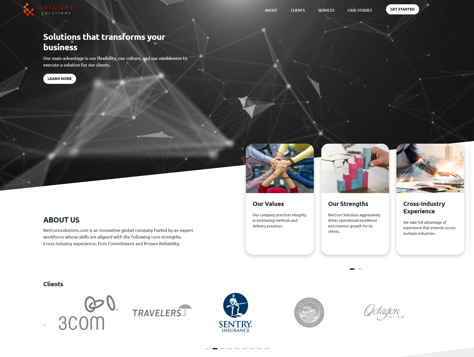 Netcore Solutions Website