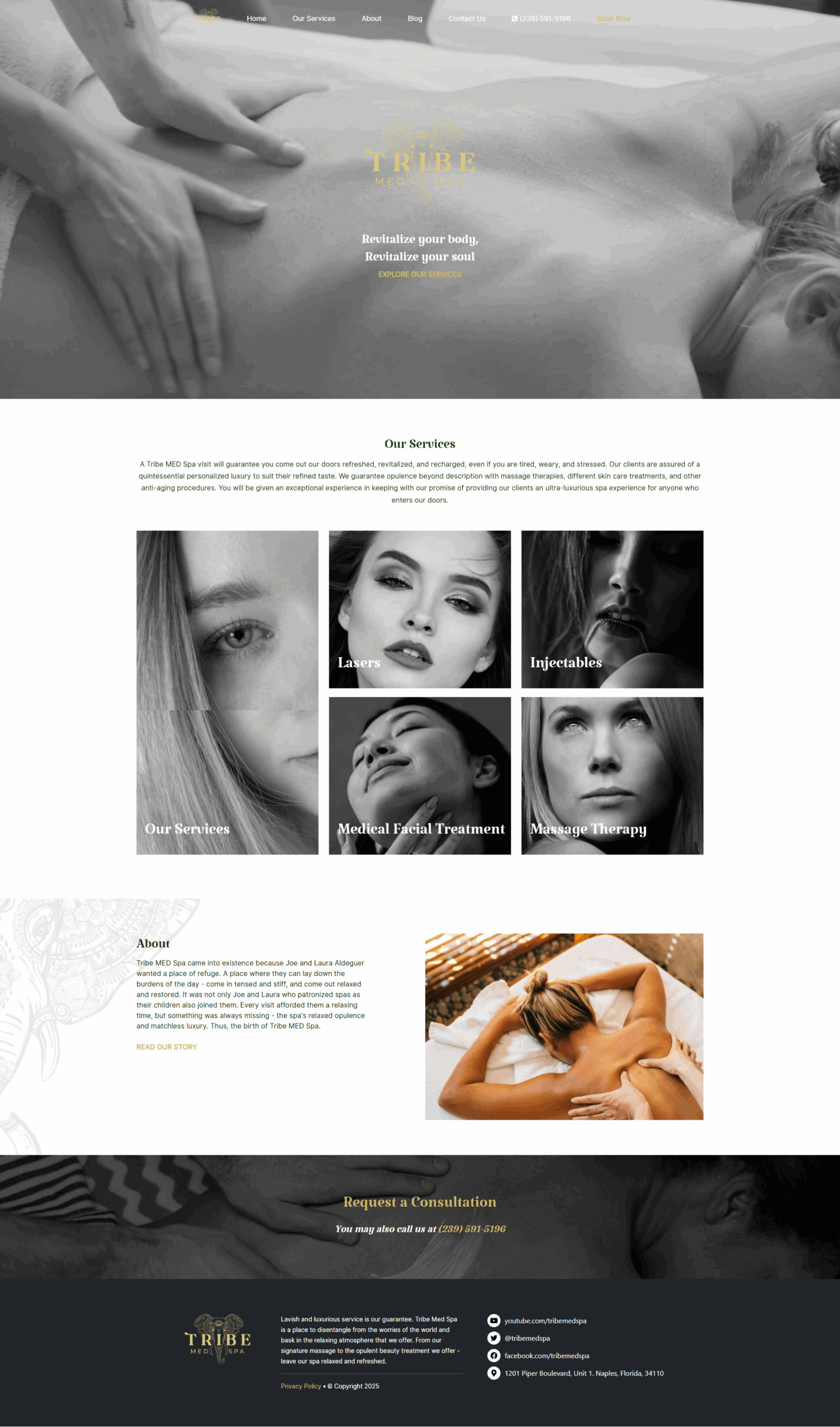Tribe Med Spa Website