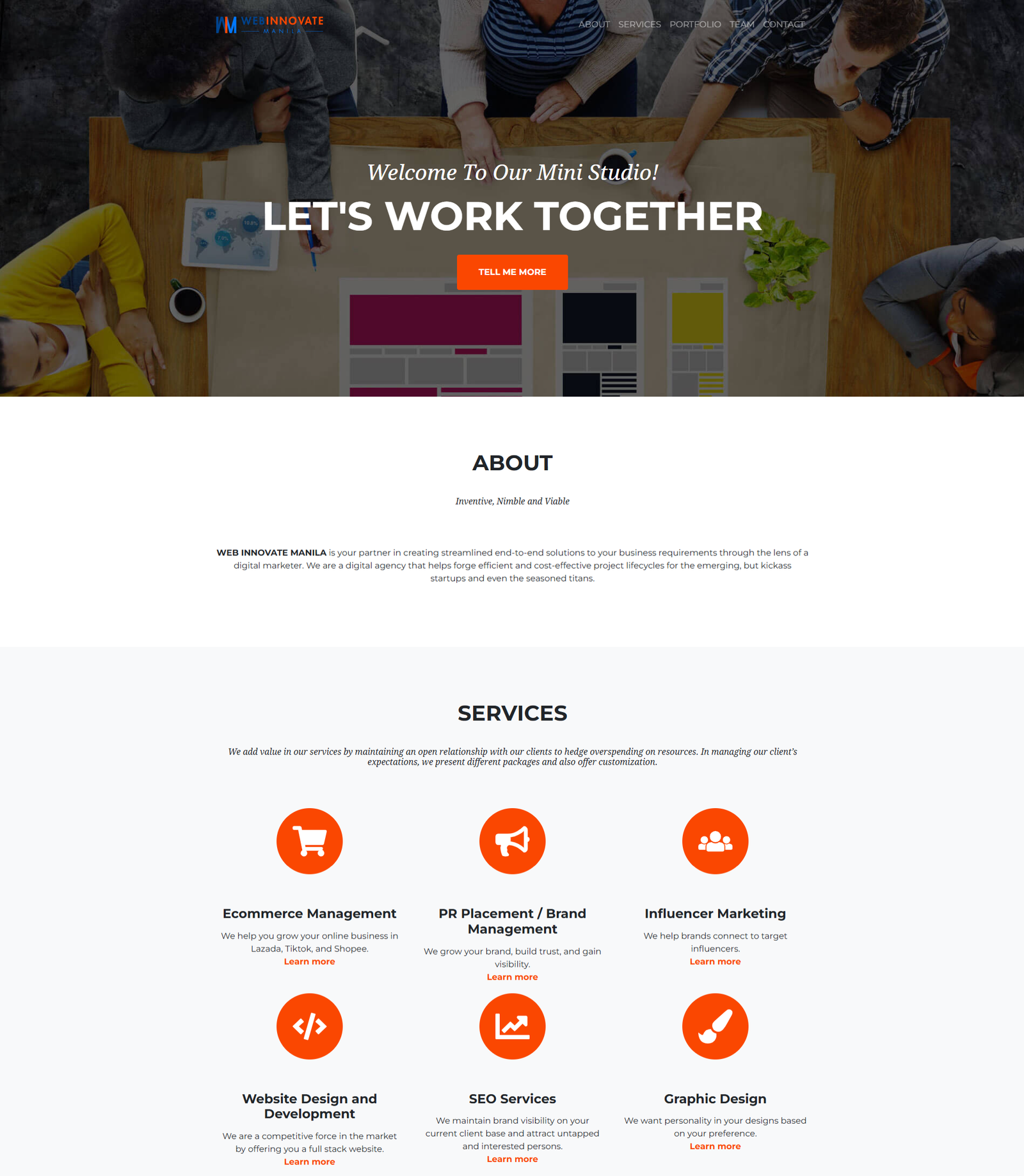 Web Innovate Manila Website